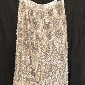 J Crew Collection floral lace and sequin skirt